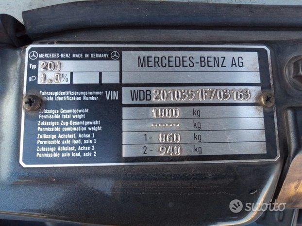 Mercedes-benz 190 190E 2.5 16 valvole