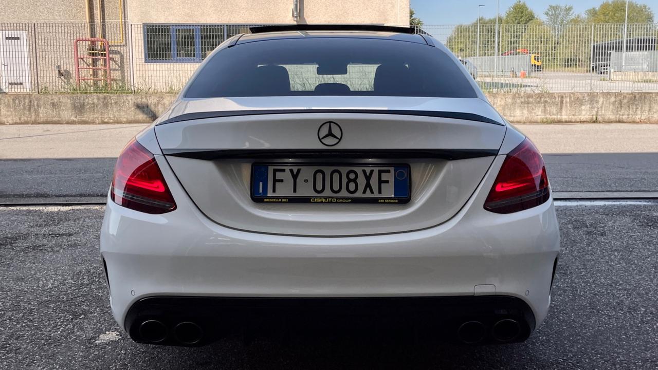 MERCEDES-BENZ CLASSE C43 4 MATIC 3.0 AMG TCT7 390CV - BOLLO E S.B PAGATI, FULL LED, TETTO, PELLE