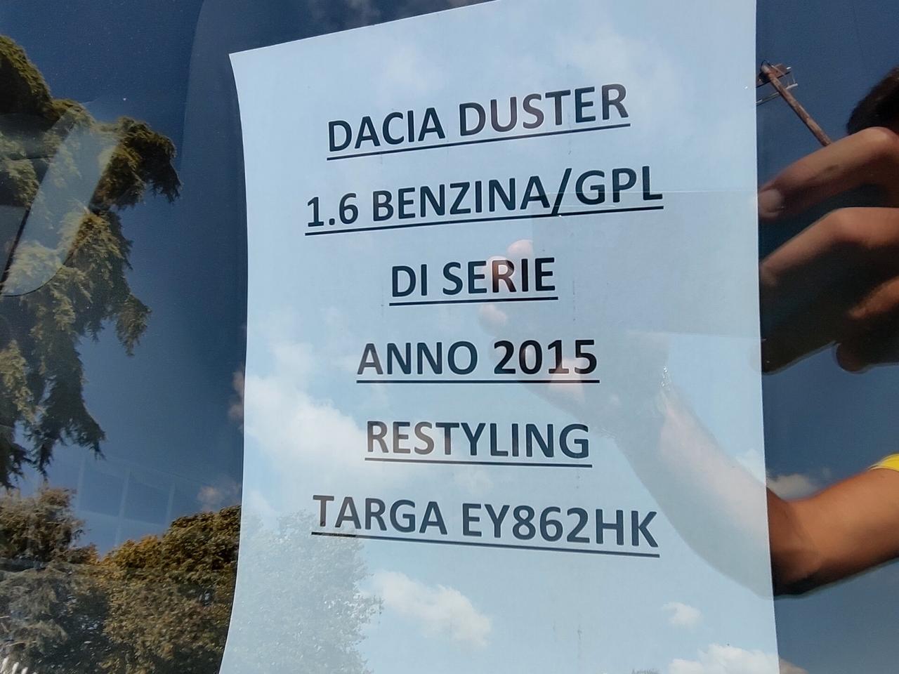 Dacia Duster 1.6 BENZINA E GPL DI SERIE