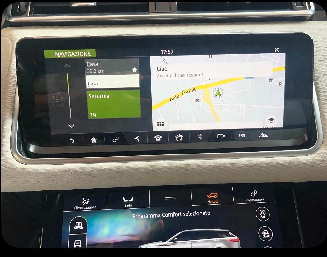 RANGE ROVER VELAR R-DYNAMIC SE 5p 3.0 D V6 300CV SE TETTO NAVI CERCHI 21 VIRTUAL