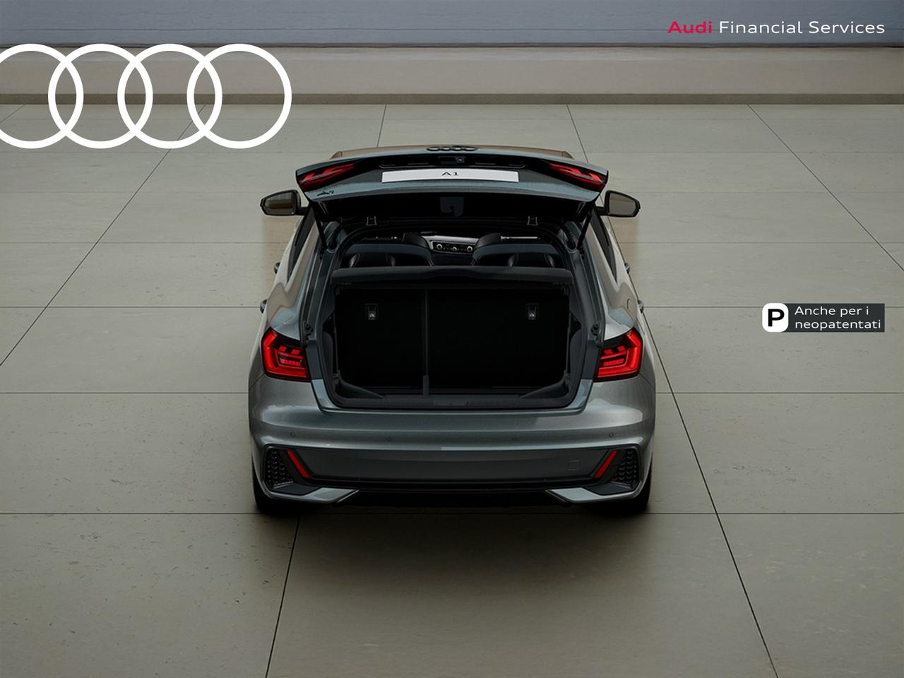 Audi A1 sportback 30 1.0 tfsi identity black 116cv s-tronic