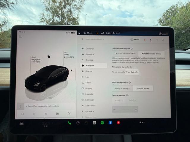 TESLA Model 3 PERFORMANCE NAVI+PELLE+PINZE ROSSE+SPOILER
