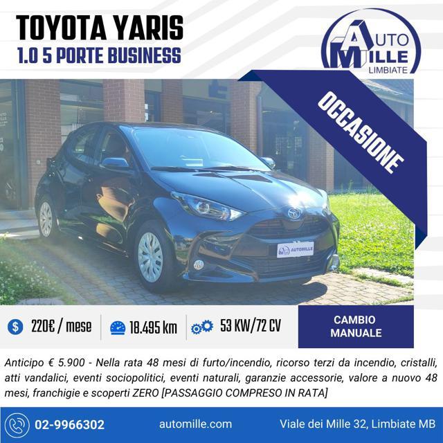 TOYOTA Yaris 1.0 5 porte Business