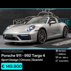 Porsche 911 992 Targa 4 SPORTDESIGN/CHRONO/SCARICHI
