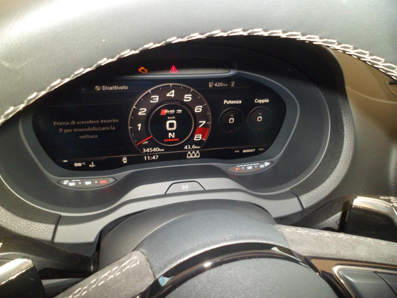 Audi RS3 2.5 Spb 400cv Virtual tetto sedili Rs 20