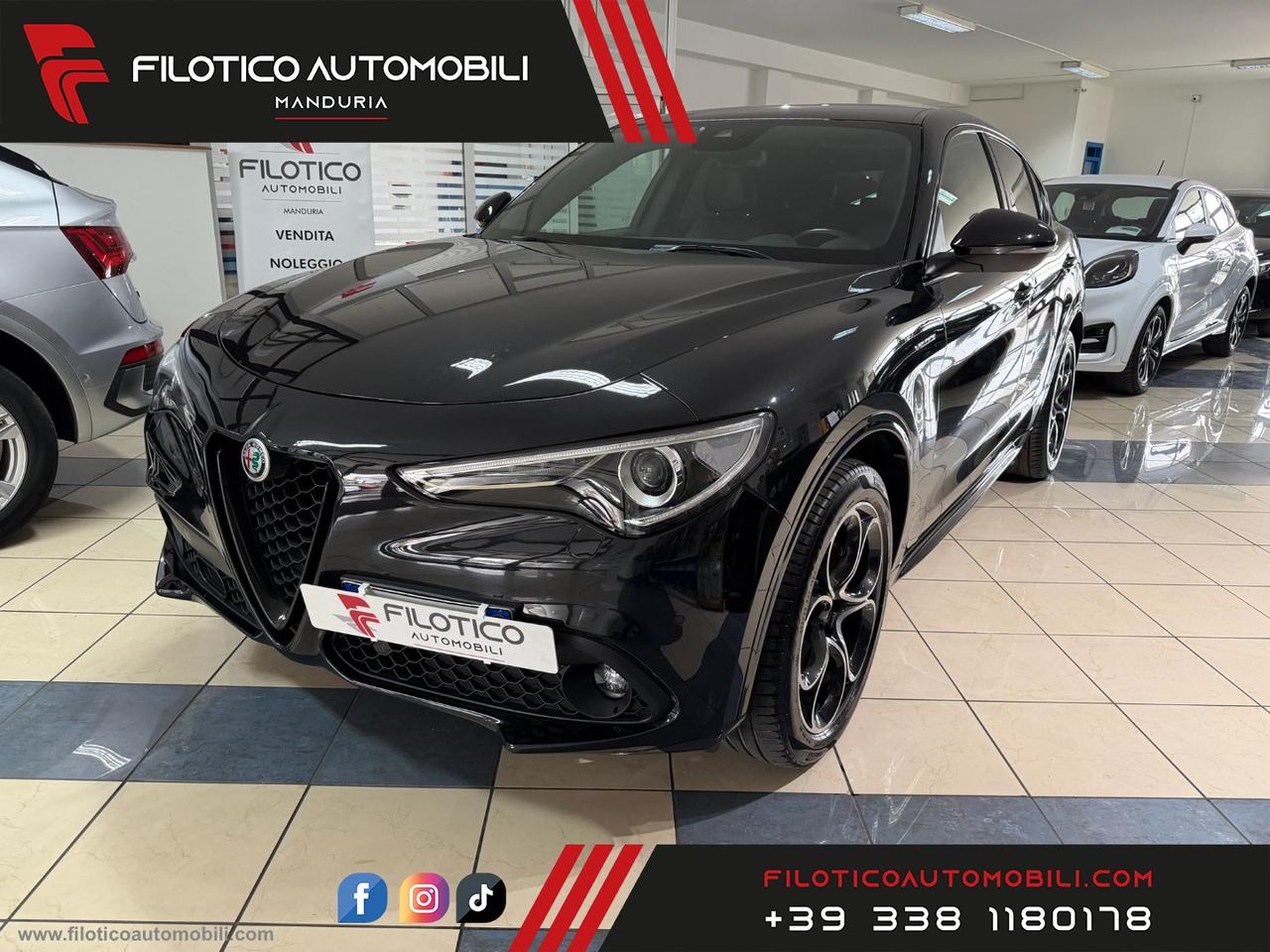 ALFA ROMEO Stelvio 2.2 T.diesel 210CV AT8 Q4 Veloce KM CERTIFICATI - CERCHI 20 FULL!