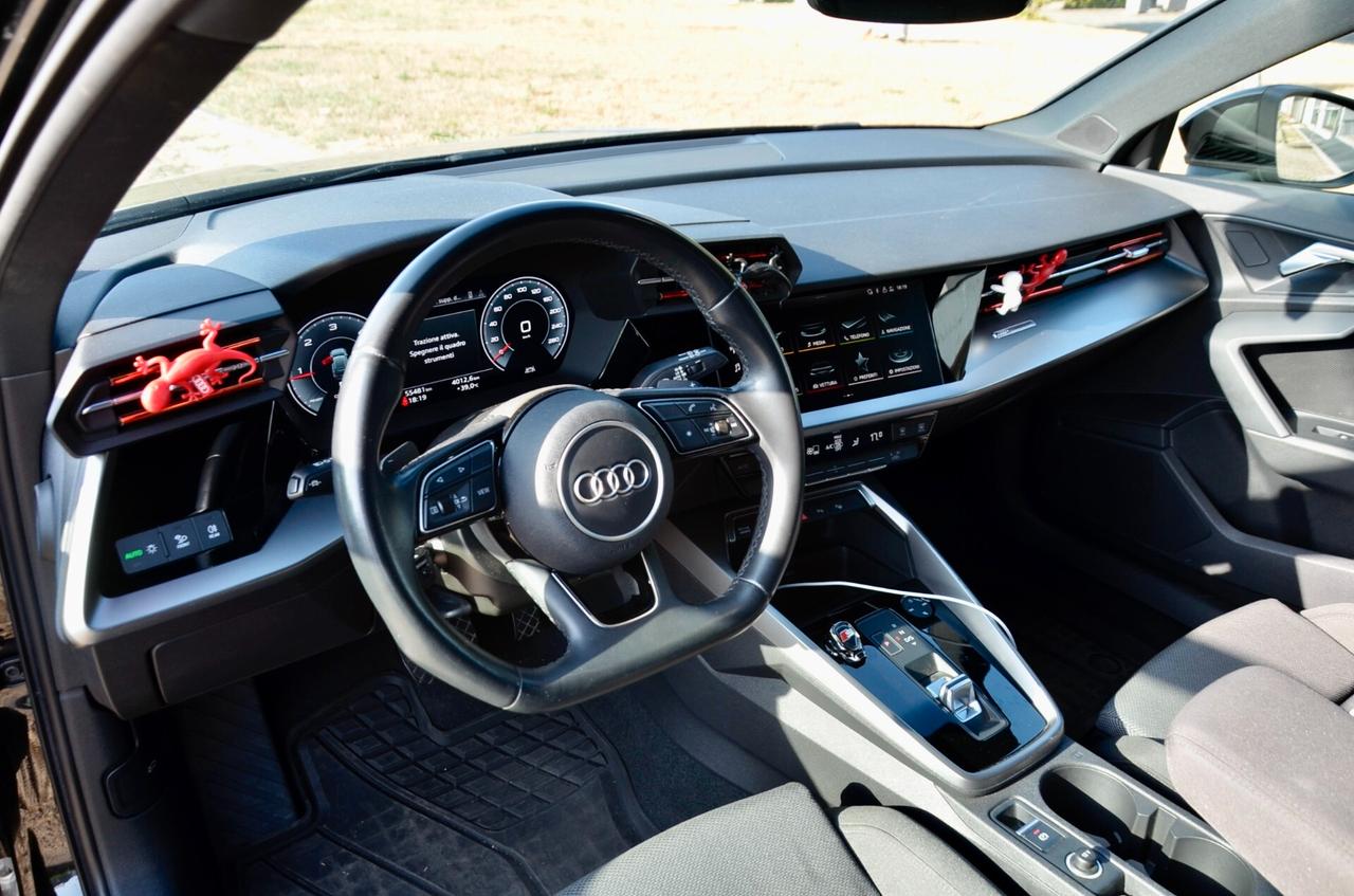 AUDI A3 SPORTBACK 35 2.0 TDI S-LINE EDITION 150cv S-TRONIC, GARANZIA AUDI 3/27, SERVICE AUDI, FULL LED, APPLE ANDROID, 18", PERMUTE