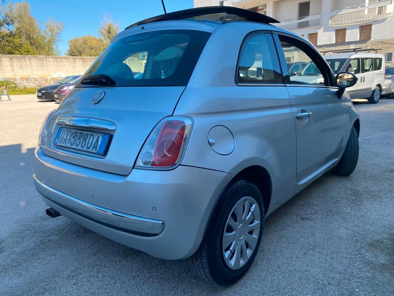 Fiat 500 1.2 benz Lounge 69cv full tetto aprib .2009