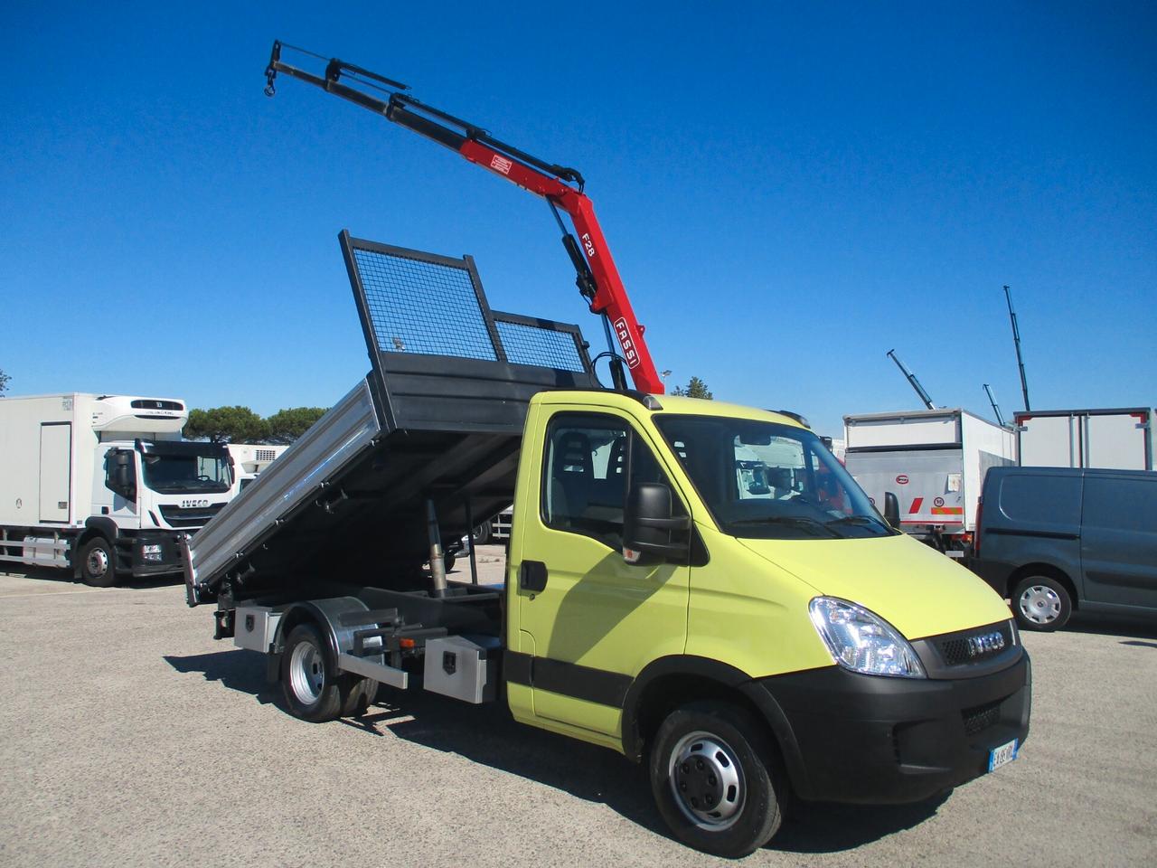 Iveco Daily 50C15 K 3000 150CV E4 GRU FASSI F28/3S+RIBALTABILE