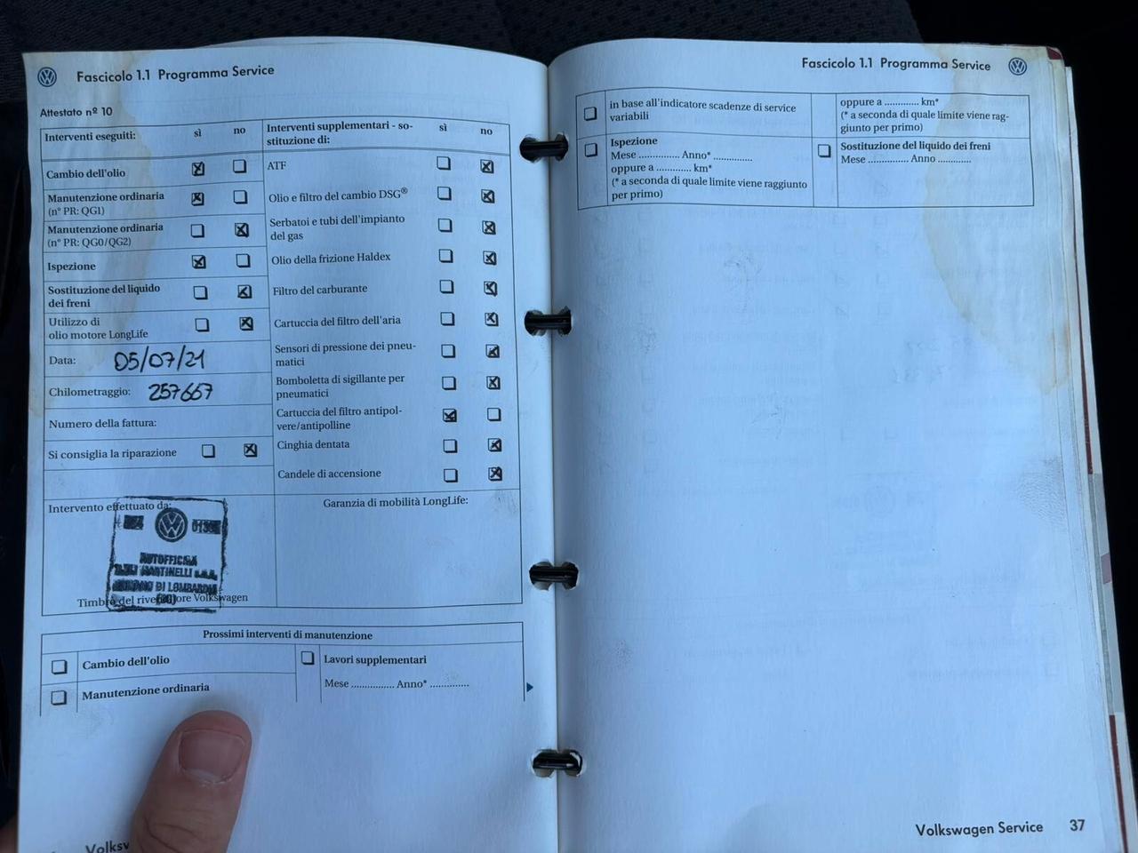 Volkswagen Golf Plus 1.6 GPL FULL BOOK SERVICE