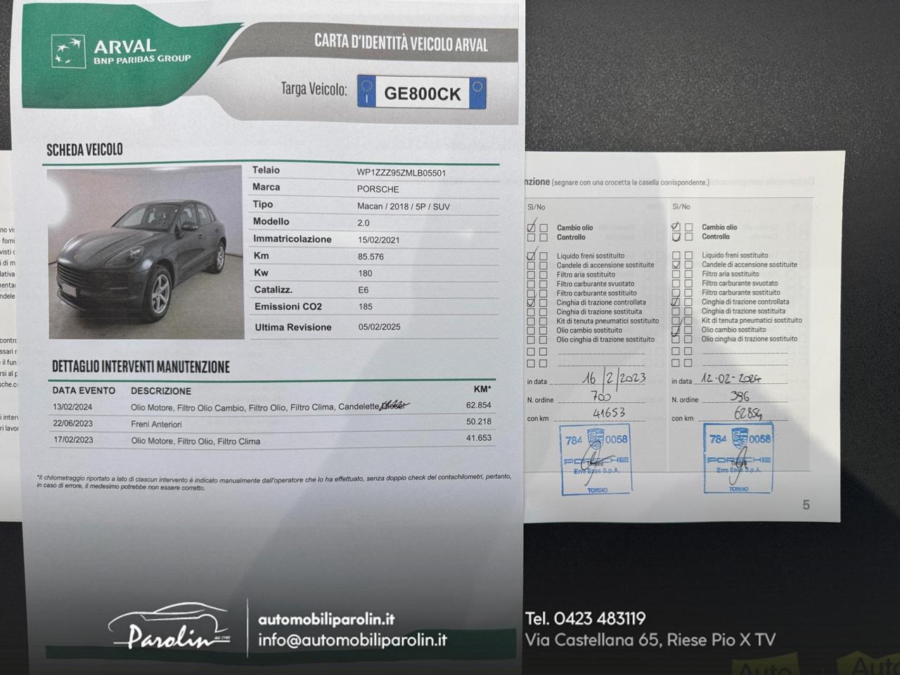 Porsche Macan 2.0 245cv pdk Tetto-Black pack