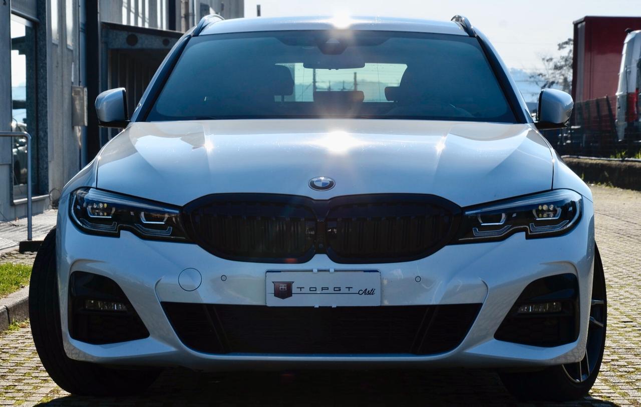 BMW 330d TOURING XDRIVE MSPORT 265cv AUTO, GARANZIA BMW, UFF ITALIANA, SERVICE BMW, EURO 6D, M BRAKES, FARI LED, RETROCAMERA 360°, PELLE, 19", PERMUTE