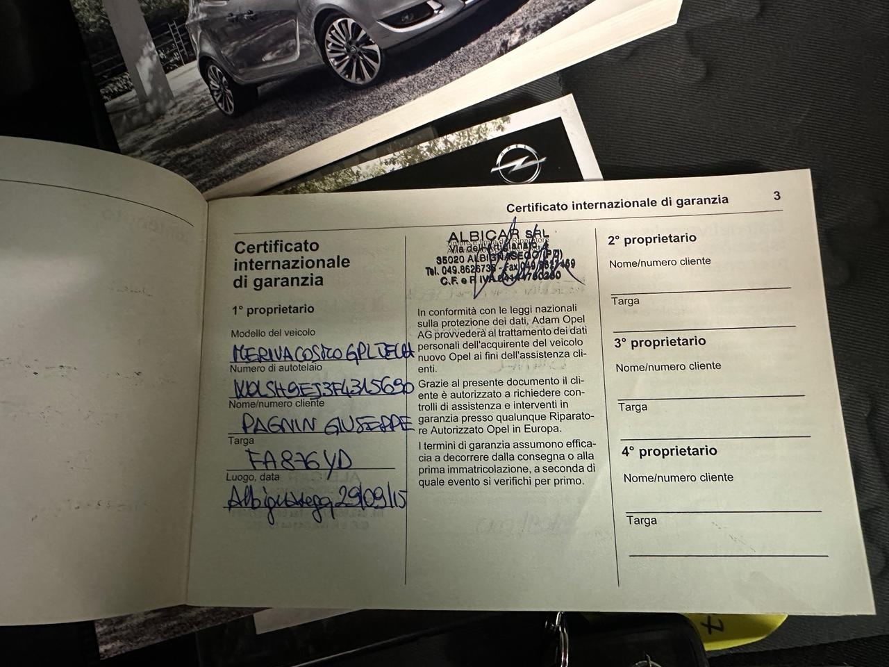 Opel Meriva 1.4 Turbo 120CV GPL Tech Elective