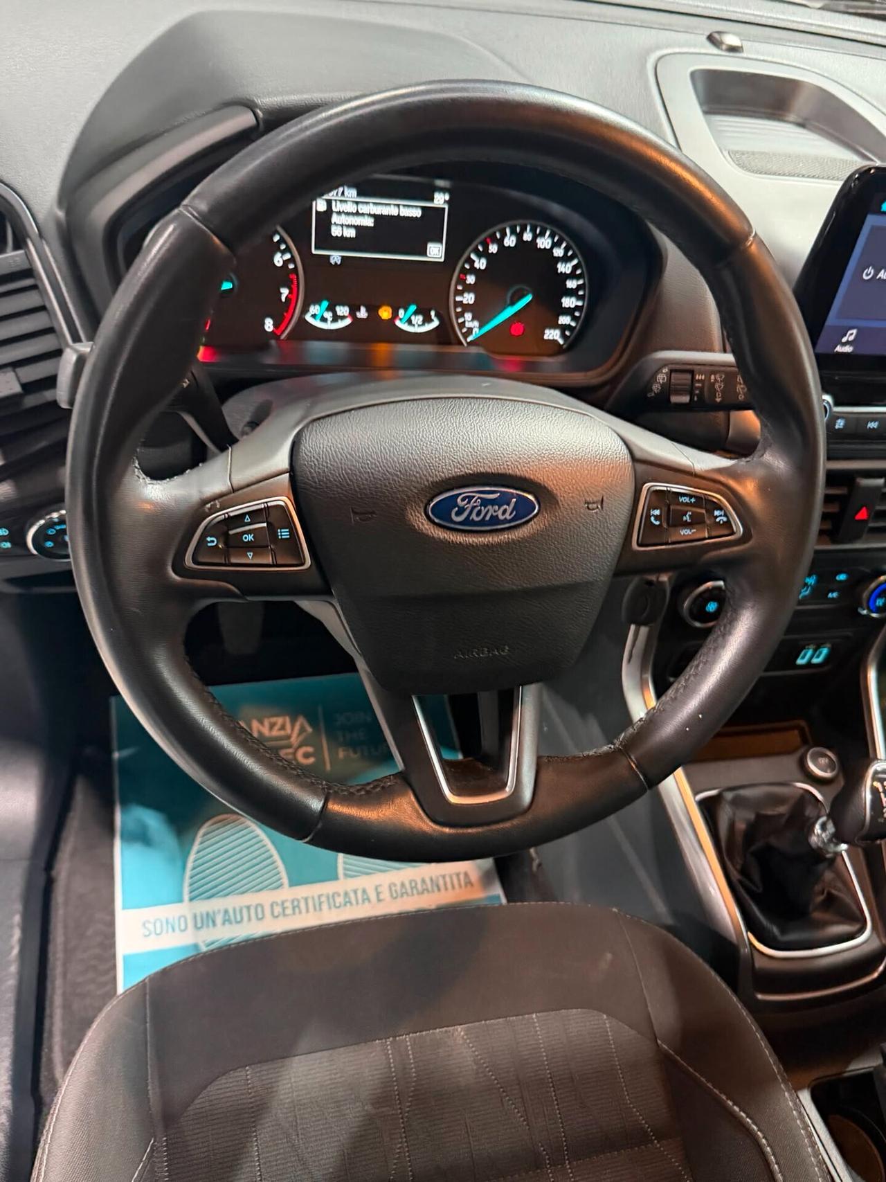 Ford EcoSport Benzina Manuale titanium Neopatentati