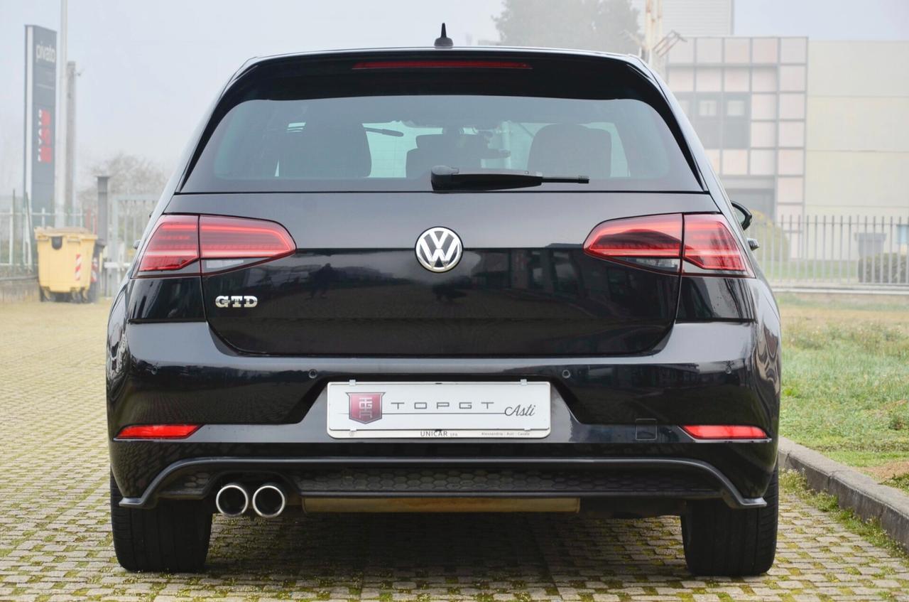 VOLKSWAGEN GOLF GTD 2.0 TDI 184cv DSG, UNICOPROPRIETARIO, EURO 6D, APPLE ANDROID, 18", PERMUTE