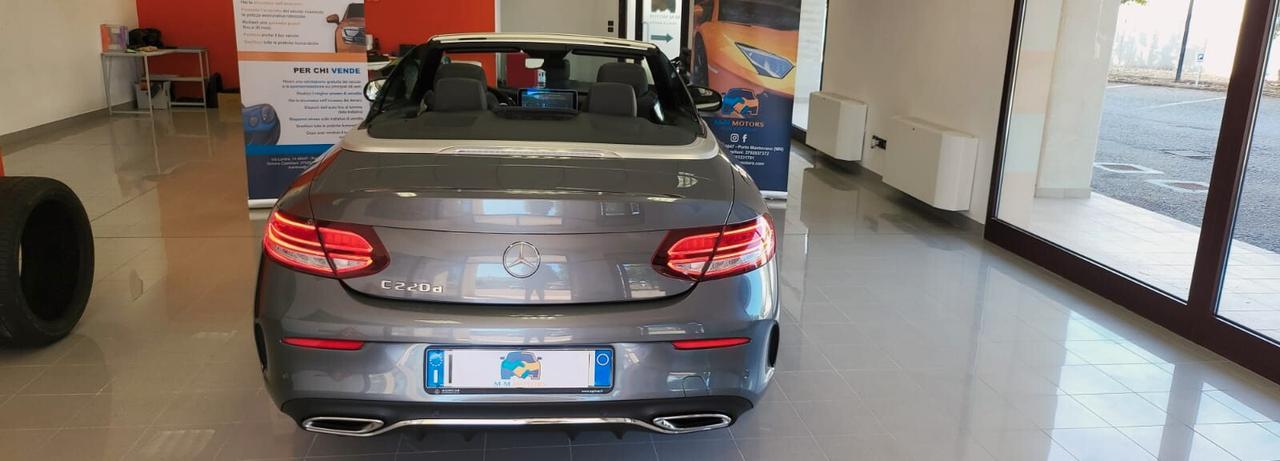 BELLISSIMA-IMPECCABILE-COME NUOVA-Mercedes-benz C 220 d Auto Cabrio Premium Plus.