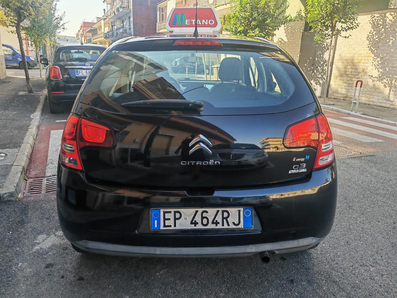 CITROEN C3 1.4 BENZINA METANO CV73 KW54 EXCLUSIVE