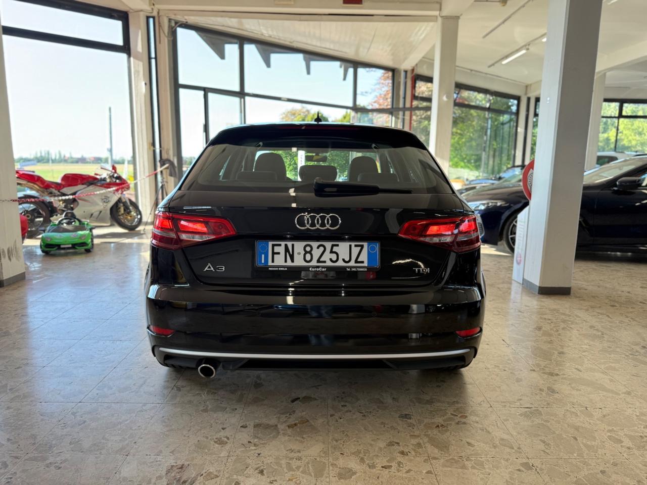 Audi A3 SPB 1.6 TDI 116 CV S tronic Design 02/2018 EURO 6B NEOPATENTATI