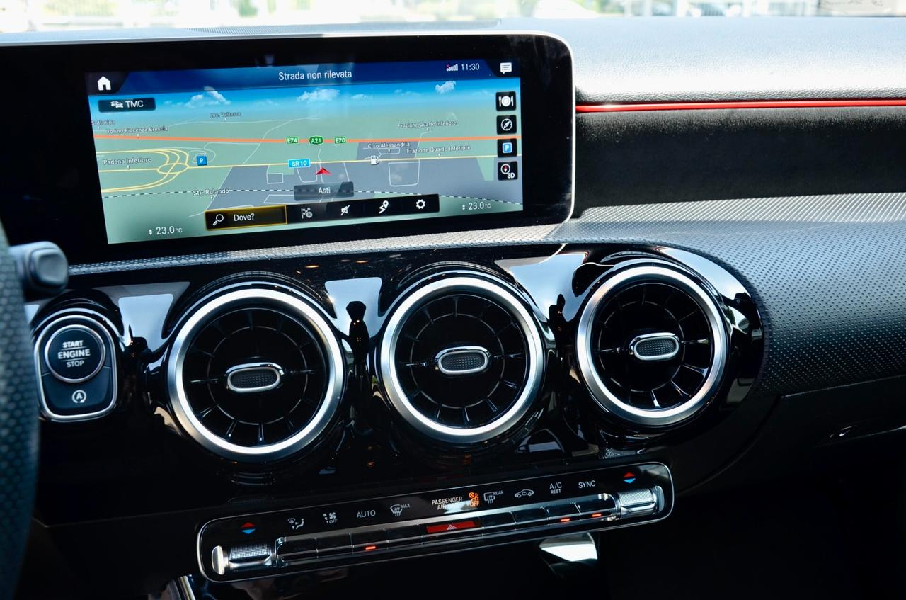 MERCEDES-BENZ A 180d PREMIUM AMG 116cv AUTO, UFF ITALIANA, EURO 6D, RETROCAMERA, FARI LED, PERMUTE