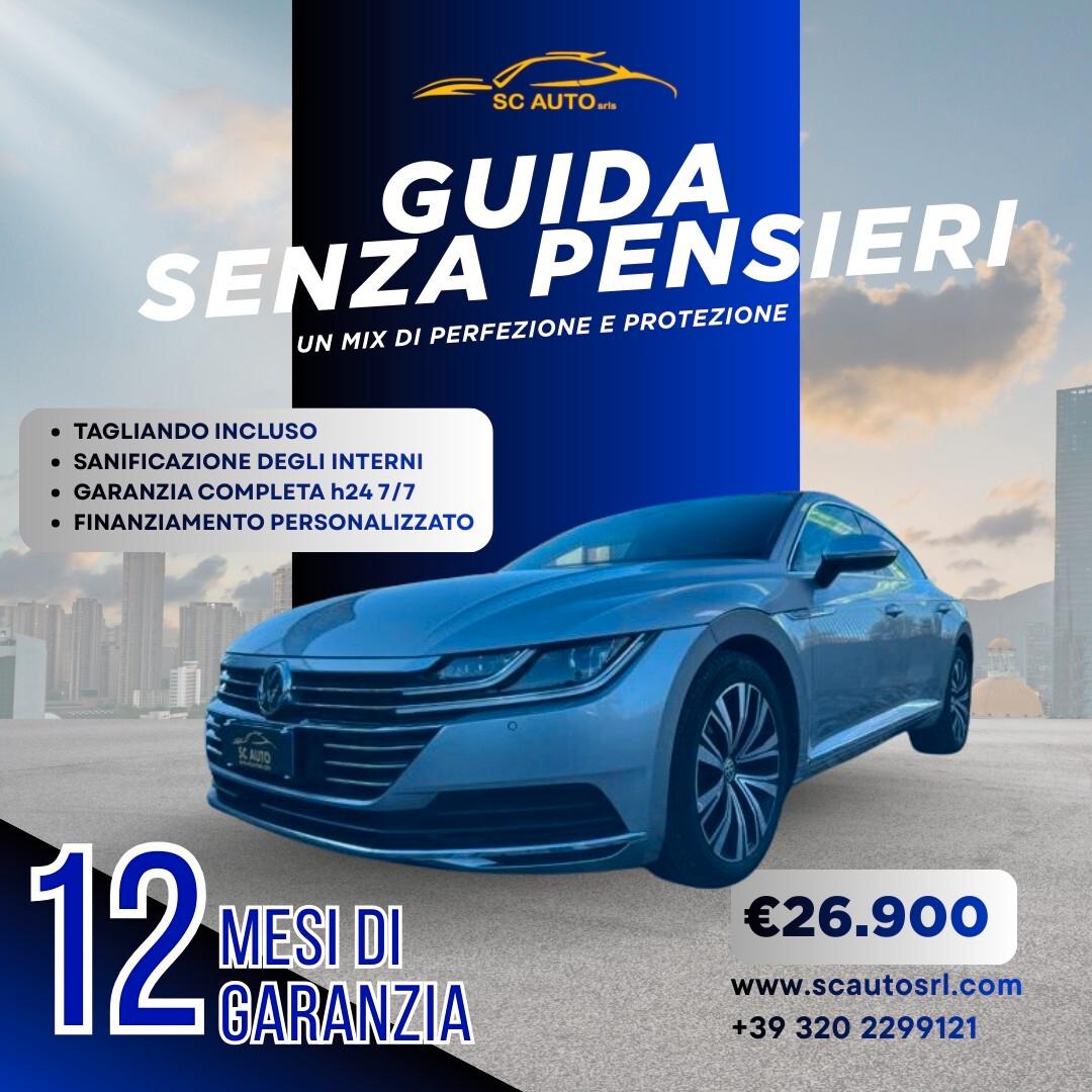 Volkswagen Arteon 2.0 TDI 190 CV SCR 4MOTION DSG Elegance BlueMot. Tech PREZZO CON FINANZIAMENTO