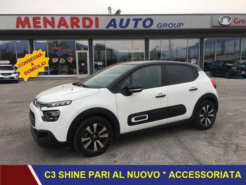 Citroën C3 PureTech 83 S&S Shine CERCHI LEGA + VETRI SCURI