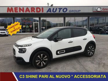 Citroën C3 PureTech 83 S&S Shine CERCHI LEGA + VETRI SCURI