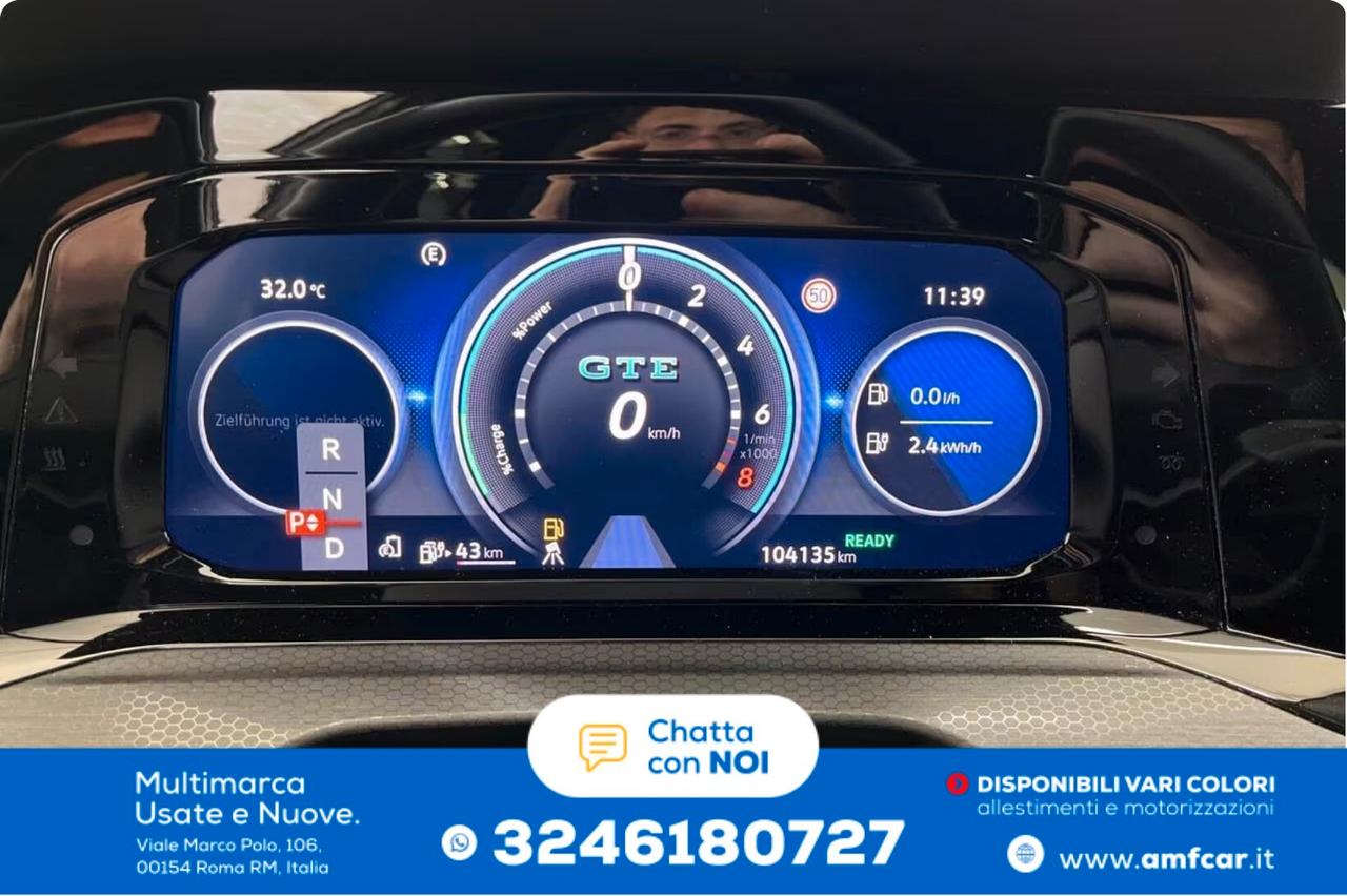 Volkswagen Golf GTE 1.4 TSI eHYBRID 204 CV DSG Style