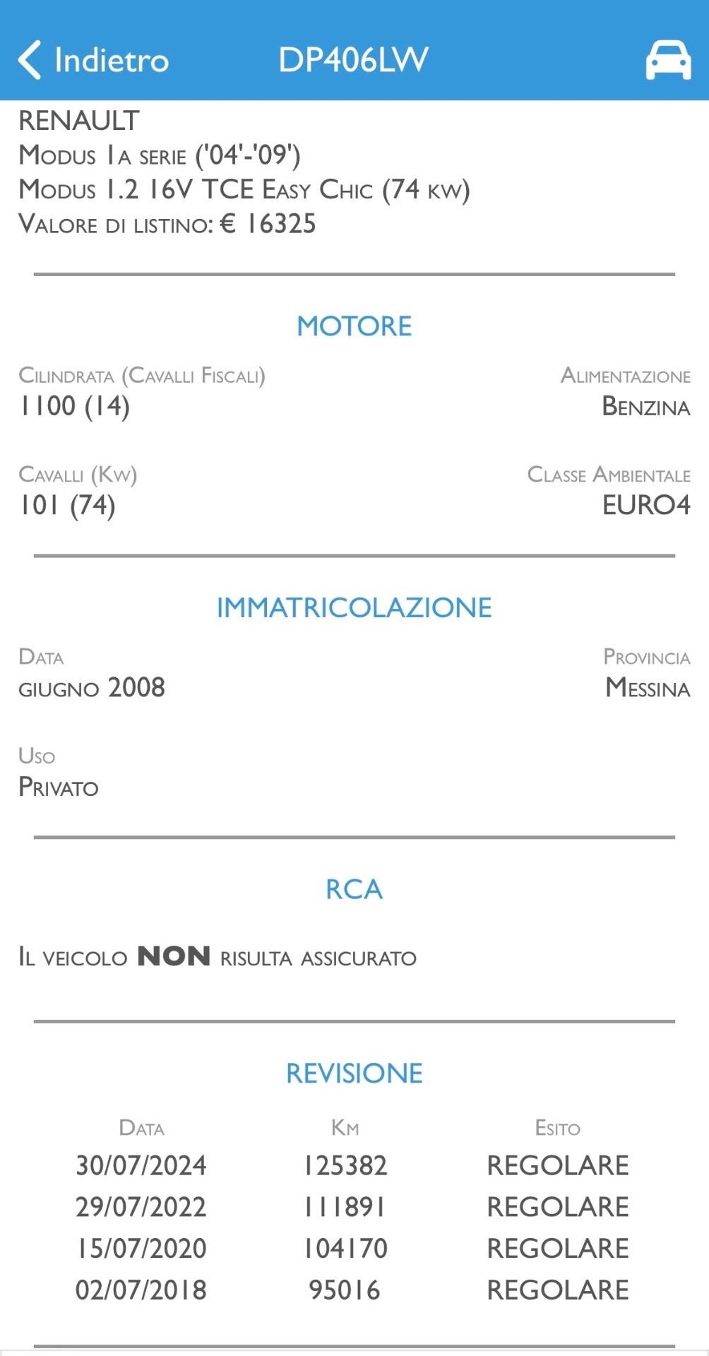Renault Modus 1.2 Dynamique 130.000 Km - 2008