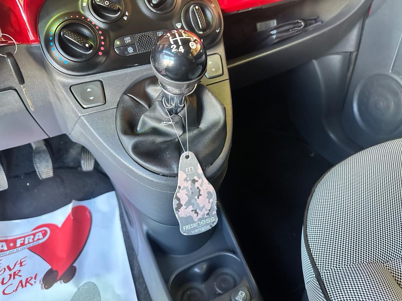 Fiat 500 1.2 Lounge tetto panoramico rossa 93.000km