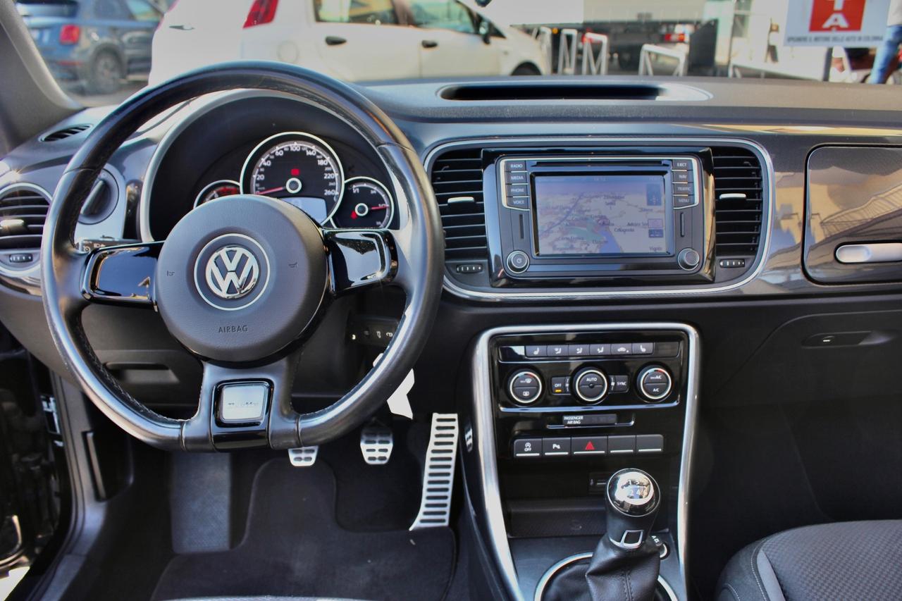 Volkswagen Maggiolino Cabrio 1.4 TSI Sport R-LINE NAVY SENSORI SEDILI RISCALDABILI