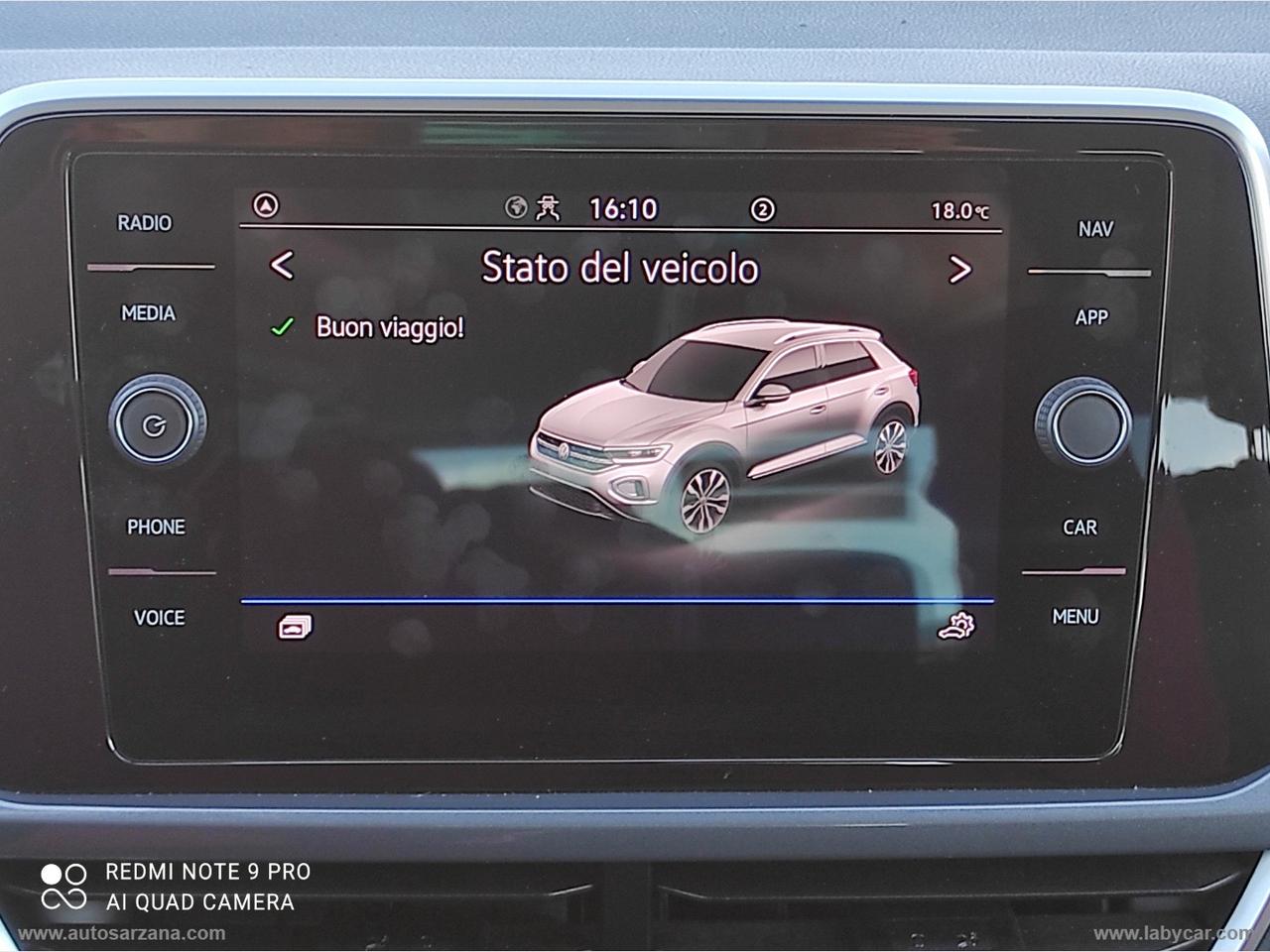 VOLKSWAGEN T-Roc 1.0 TSI Style BMT 3 ANNI GARANZIA -- 15GG SODDISFATTI O RIMBORSATI