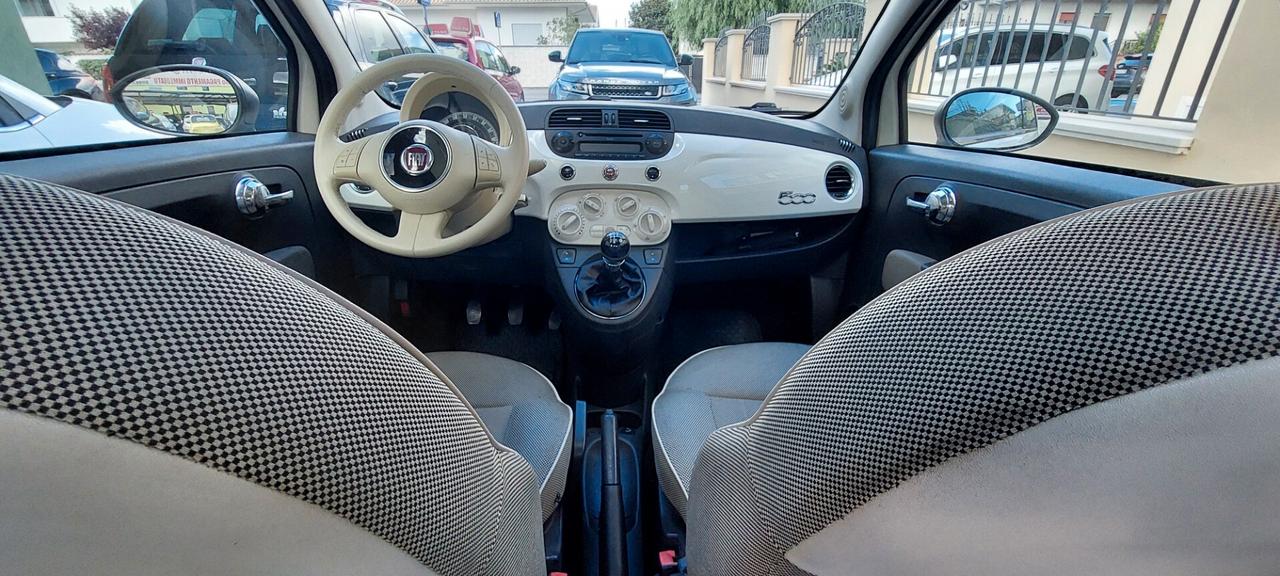 FIAT 500 LOUNGE 1,2 BENZINA TELEFONO TETTO PANORAMICO LEGA USB IMPECCABILE