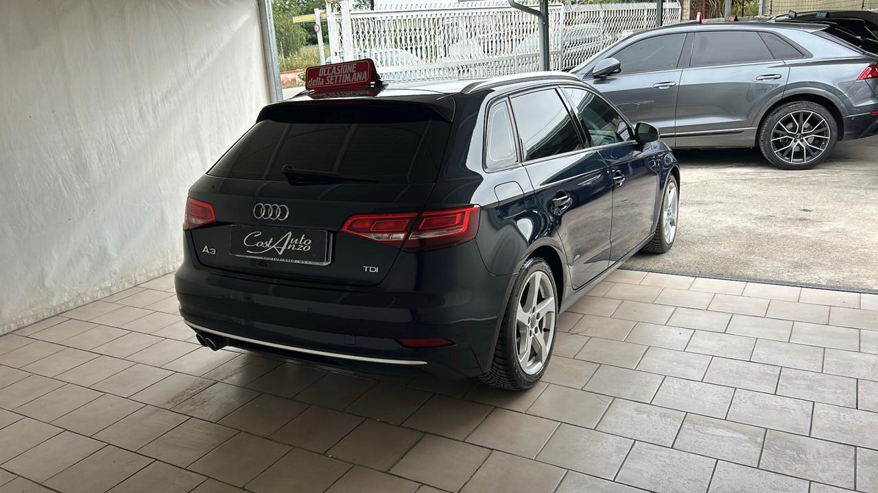 Audi A3 SPB 2.0 TDI 150 cv SLine 2017