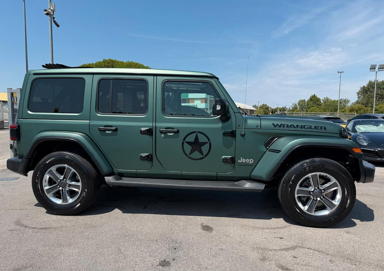Jeep Wrangler Unlimited 2.2 Mjt II Sahara/unica!!!!/tetto apr. in tela/bellissima!!