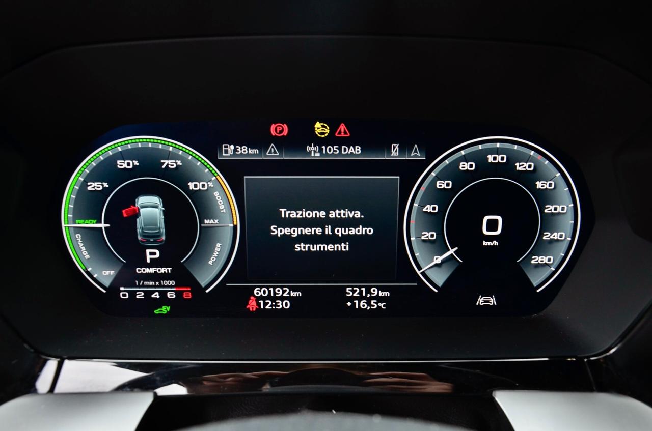AUDI A3 SPORTBACK 40 1.4 TFSIE PLUG IN S LINE EDITION 204cv S-TRONIC, EURO 6D, SERVICE AUDI, FULL LED, APPLE ANDROID, PERMUTE