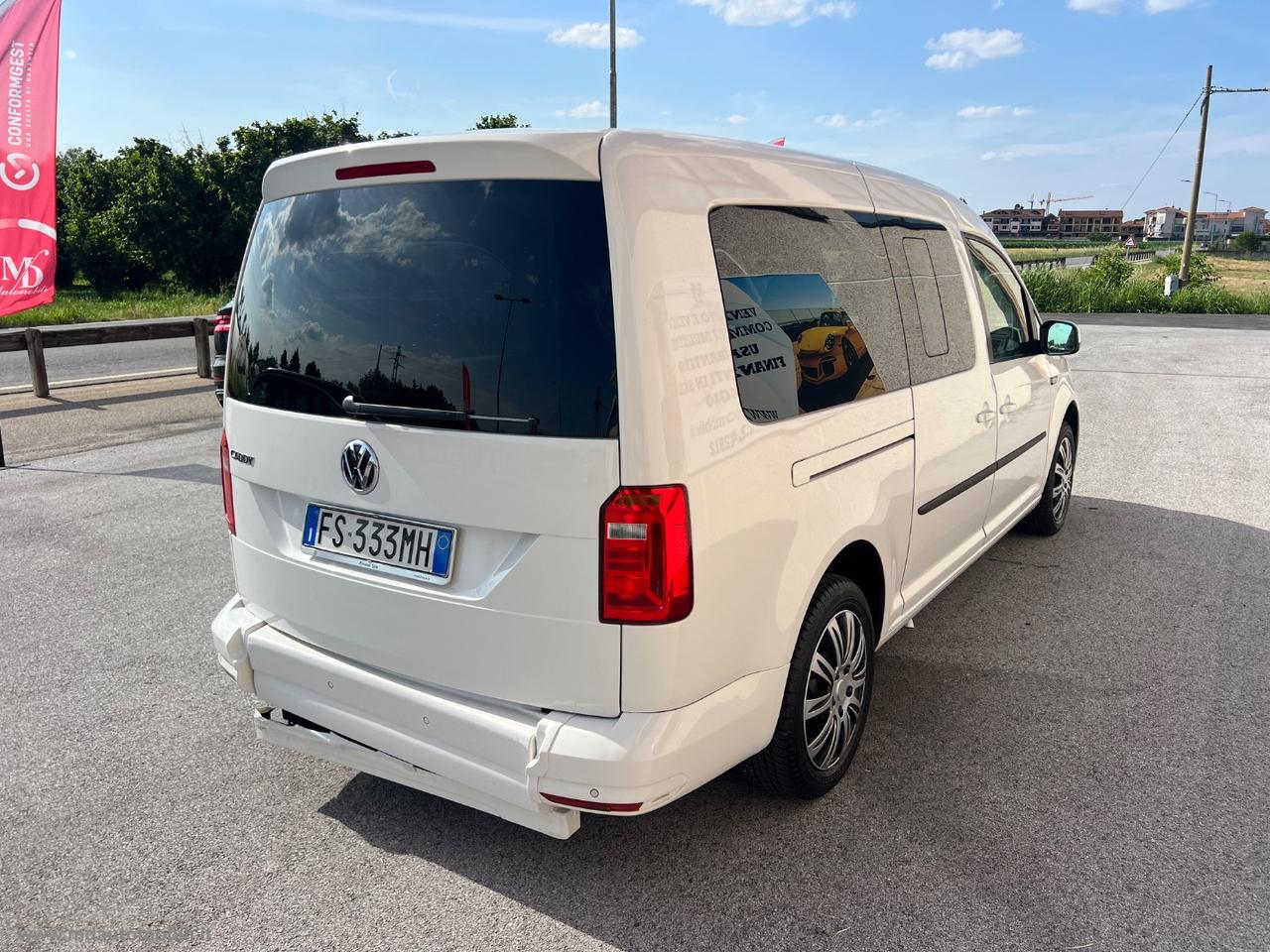 VOLKSWAGEN Caddy 2.0 TDI 102CV Kombi Maxi PASSO LUNGO 5 POSTI PEDANA POSTERIORE