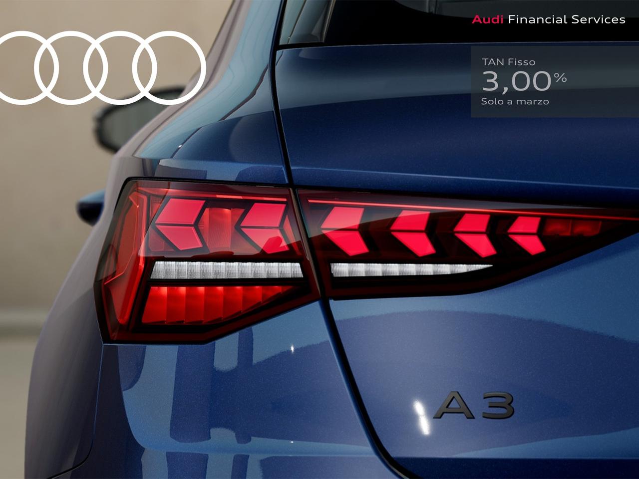 Audi A3 sportback 1.5 tfsi mhev s line edition 150cv s-tronic