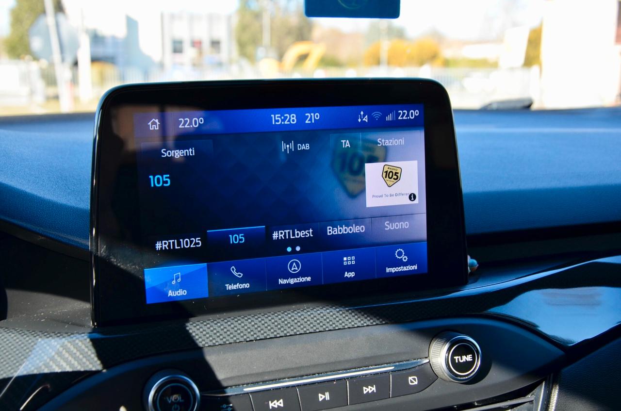 FORD FOCUS 1.0 ECOBOOST HYBRID ST-LINE X 155cv, UFF ITALIANA, SERVICE FORD, RETROCAMERA, APPLE ANDROID, PERMUTE