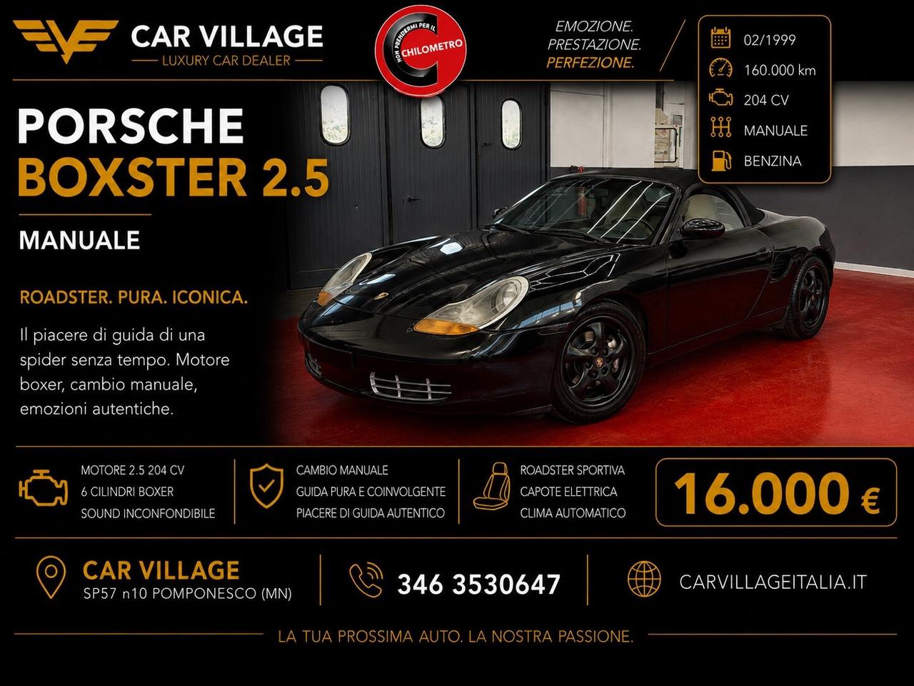 Porsche Boxster 2.5i 24V cat