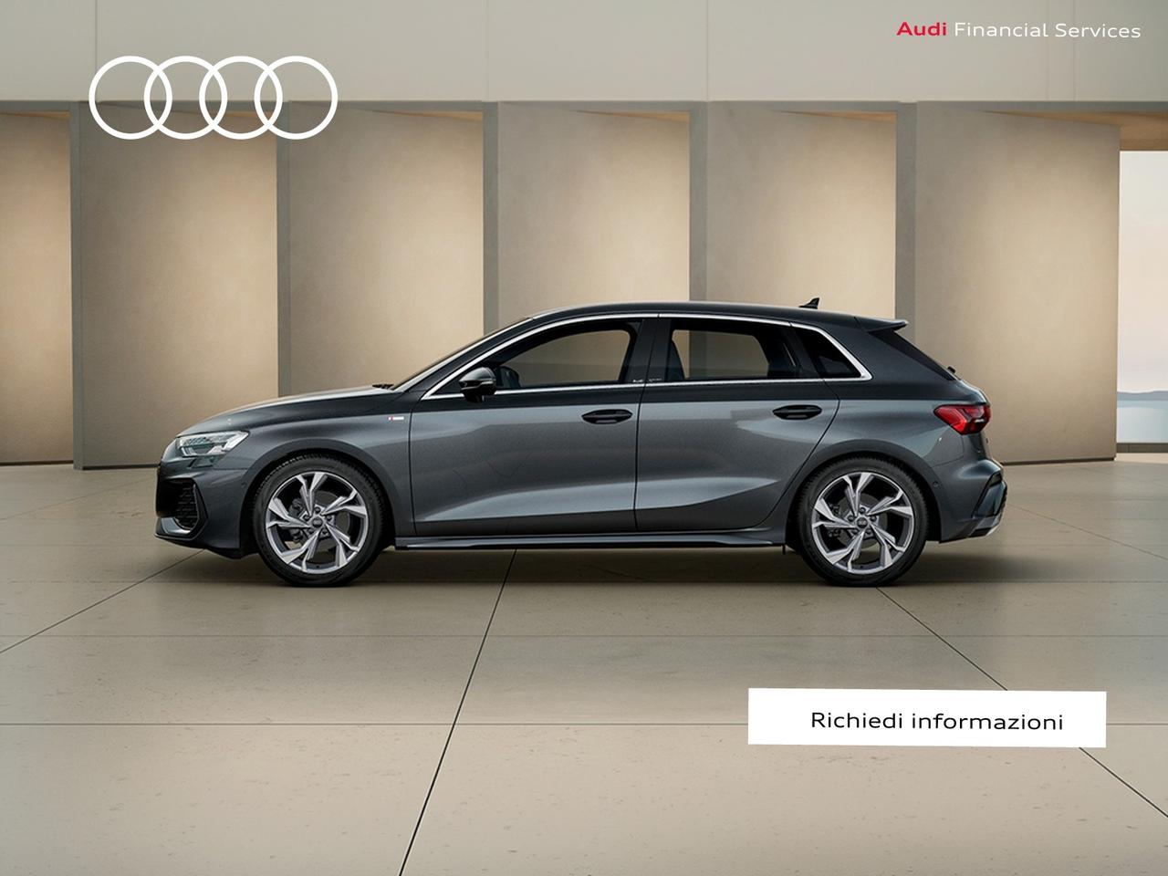 Audi A3 sportback 1.5 tfsi mhev s line edition 150cv s-tronic