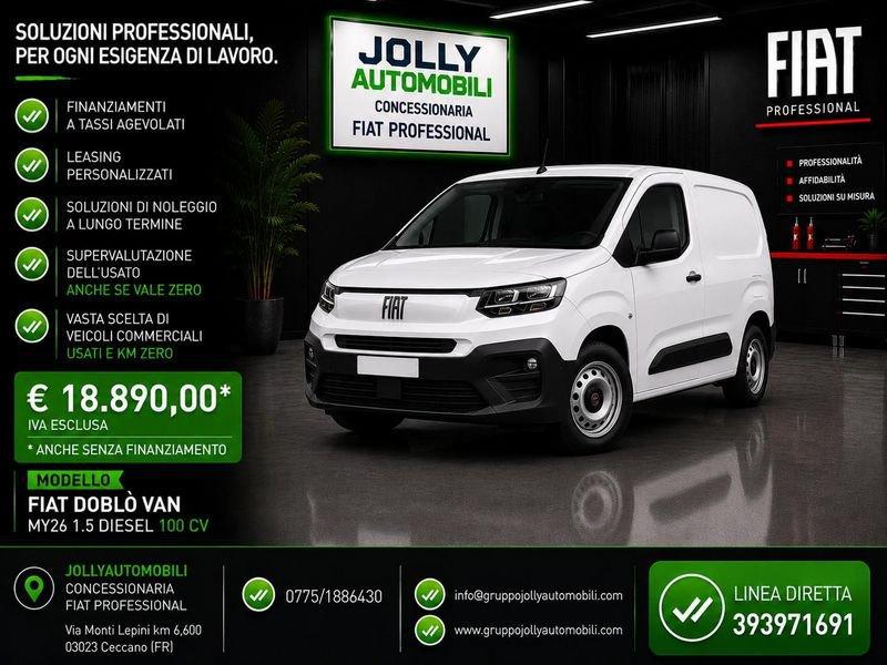 FIAT Doblò Van 1.5 diesel 100 cv prezzo iva 22% esclusa