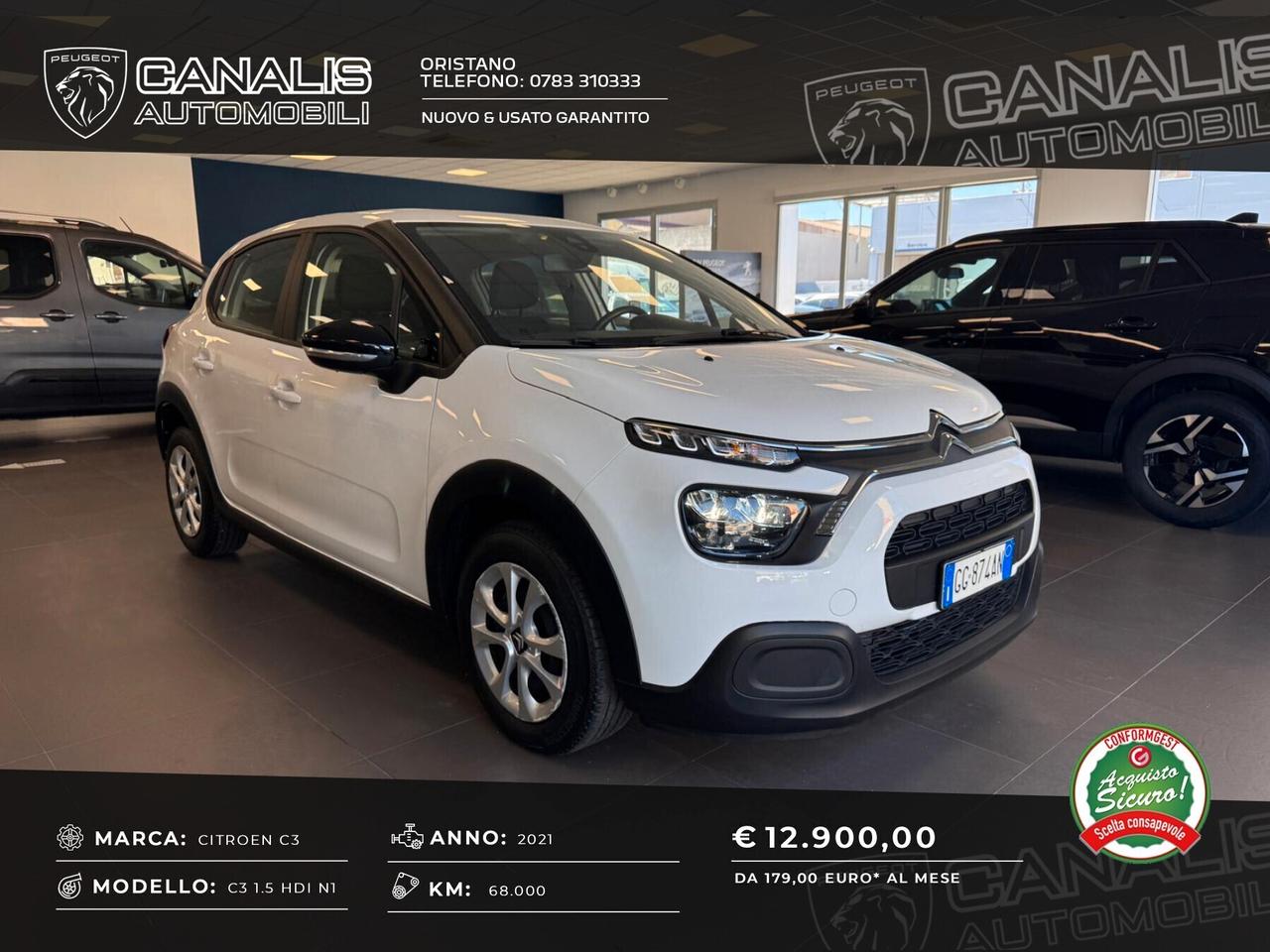 Citroen C3 1.5 HDi 100 cv N1 2021 IVA ESP