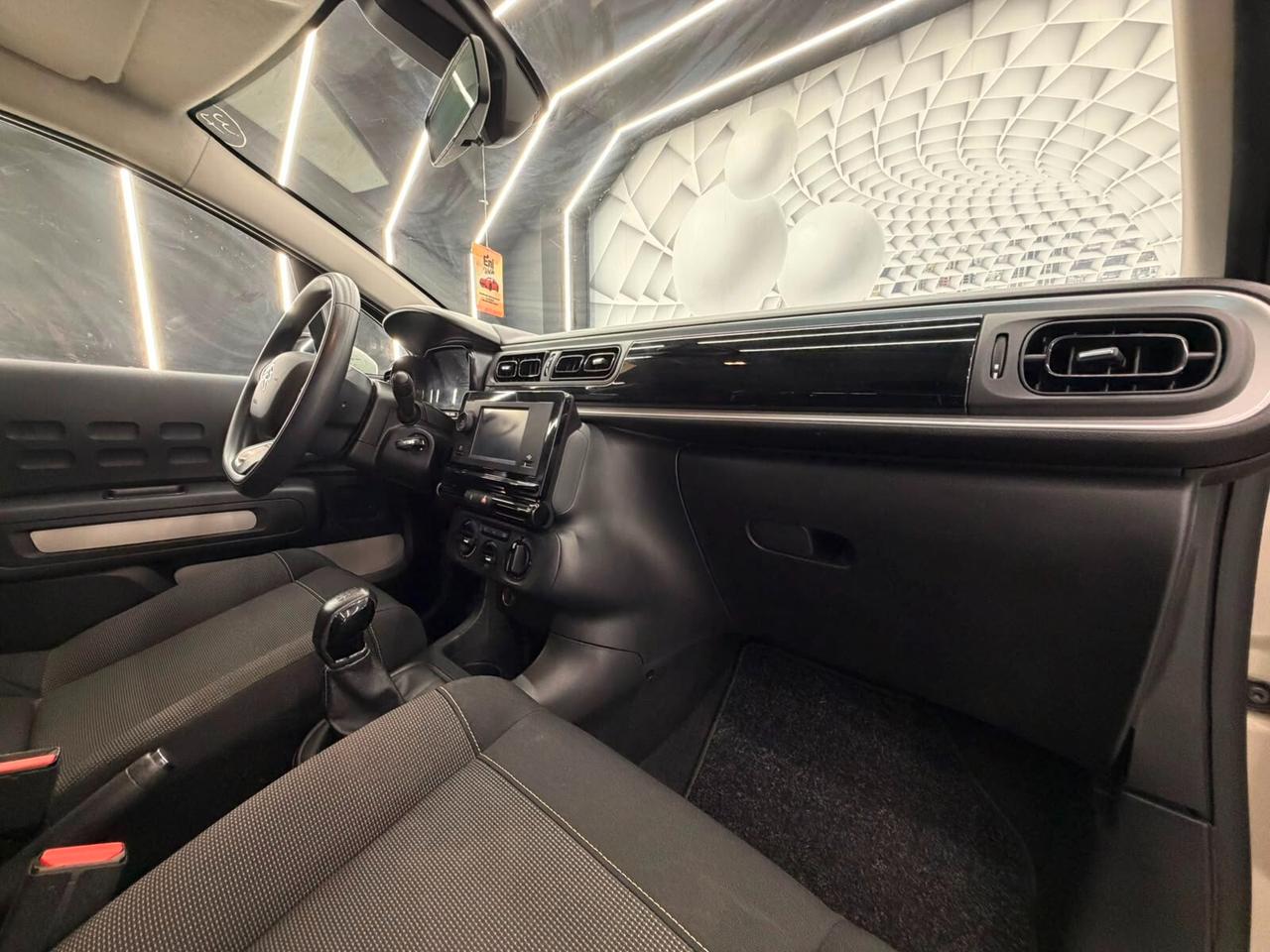 Citroen C3 PureTech 83CV-KM CERTIFICATI-12 MESI GARANZIA-PERMUTE