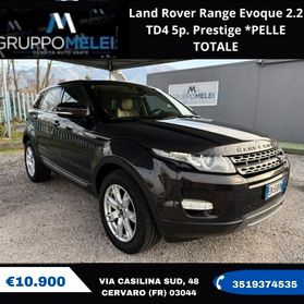 Land Rover Range Evoque 2.2 TD4 5p. Prestige *PELLE TOTALE