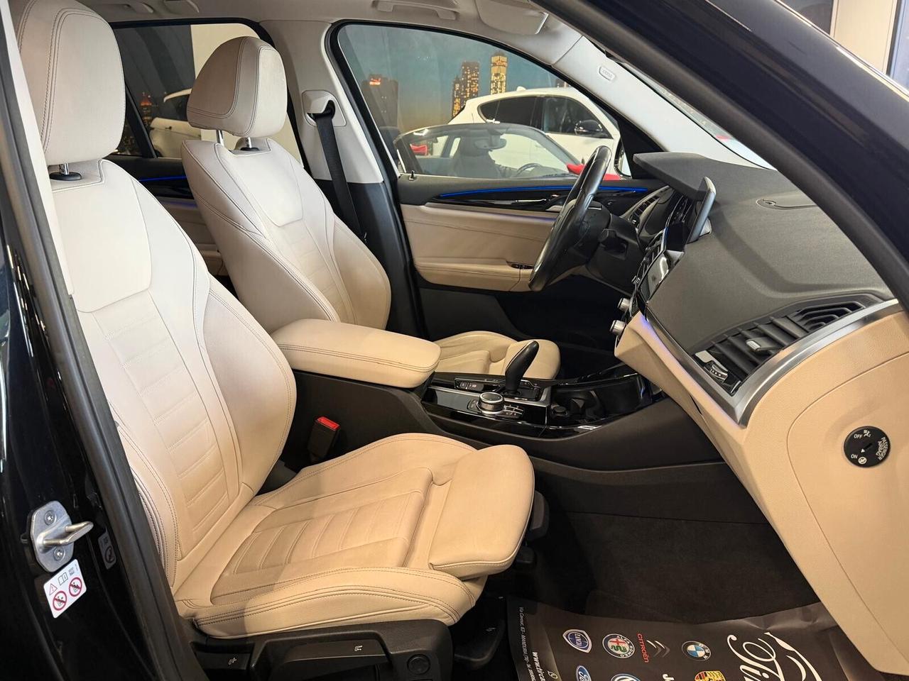 BMW X3 20D X-DRIVE X-LINE 190CV PELLE NAVI CRUISE ANNO 2020