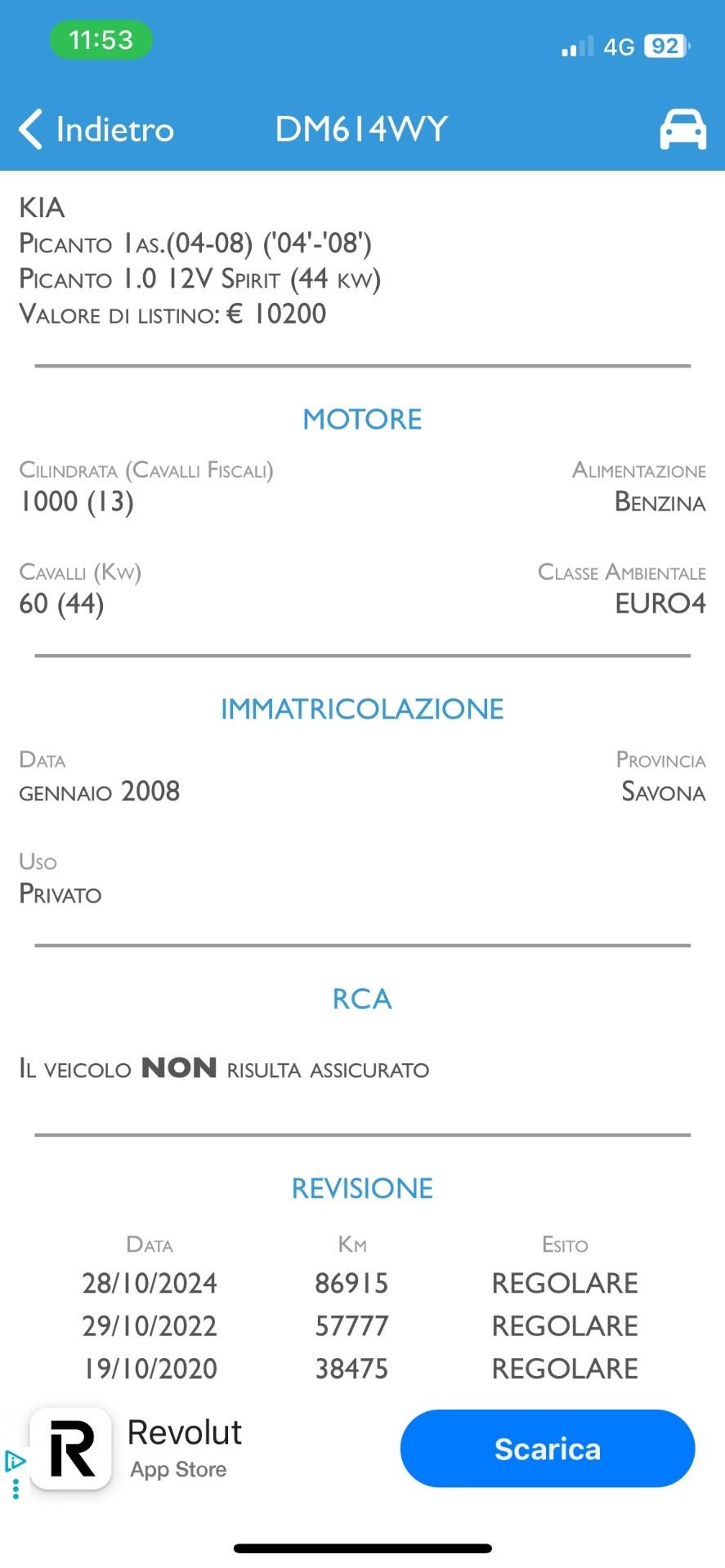 Kia Picanto 1.0 per neopatentati