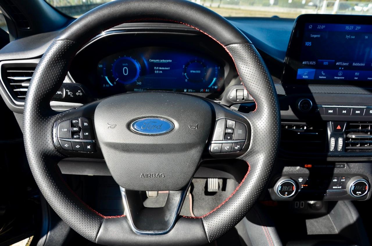 FORD FOCUS 1.0 ECOBOOST HYBRID ST-LINE X 155cv, UFF ITALIANA, SERVICE FORD, RETROCAMERA, APPLE ANDROID, PERMUTE