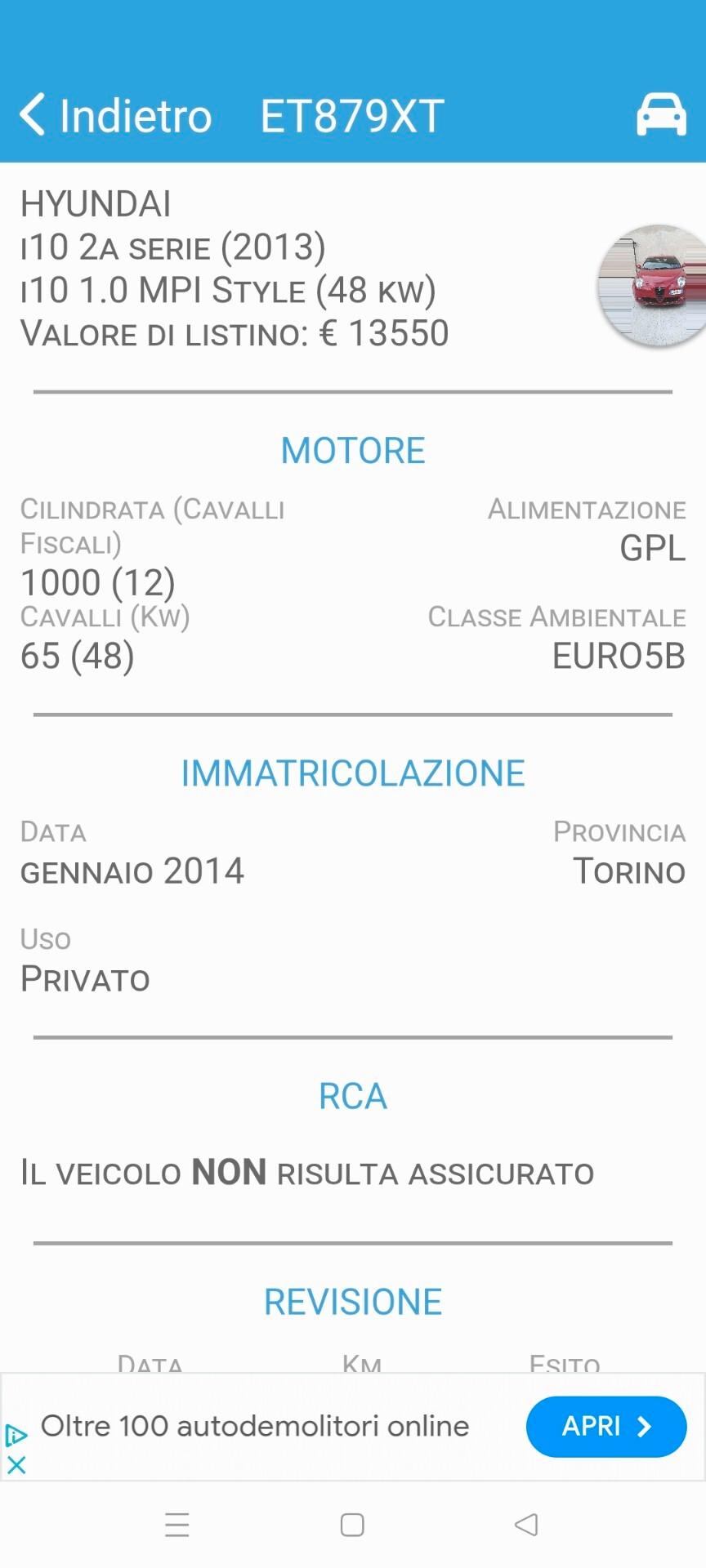 Hyundai i10 1.1 12V Econext Sound Edition