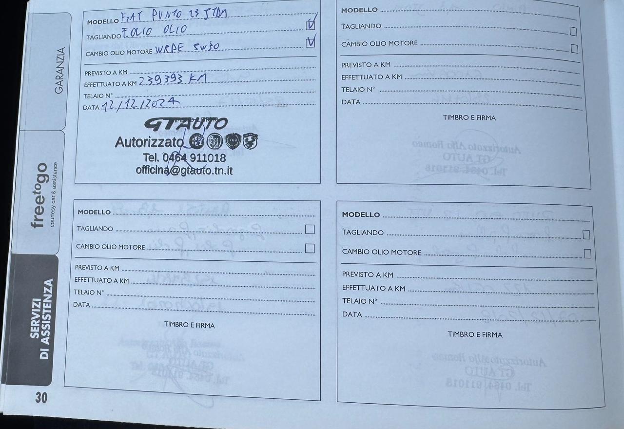 Fiat Punto 1.3 MJT II S&S 85 CV 5 porte ECO Lounge