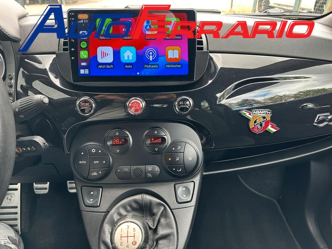 Abarth 595 CUSTOM 17" APPLE CAR PLAY SENS PARK ANDROID AUTO NAVY FARI XENO IN ARRIVO OPZIONABILE